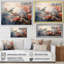 Oiseaux roses et bleus sur un arbre en fleurs II - Art mural oiseau-1391950648-1391950640