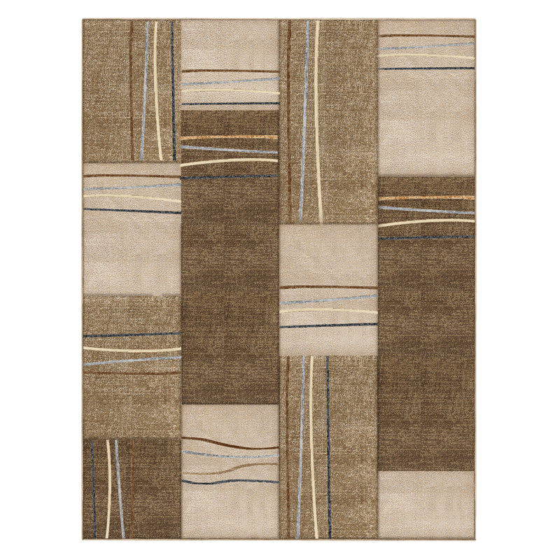 Tapis beige Alysa, Rectangle de 5 pi x 7 pi