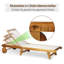 198cm Long Reclining Acacia Single Chaise