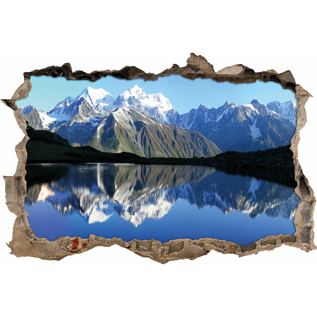 Wandtattoo Berge am blauen See