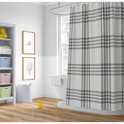 Christopher's Plaid Ultra-Thin Lightweight Shower Curtain