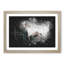White Horse Rearing in a Winter Forest - Picture Frame Graphic Art Print-56864540-56864541