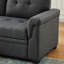 Dark Grey Linen Reversible Sleeper Sectional With 84" Storage Chaise Quality And Potential