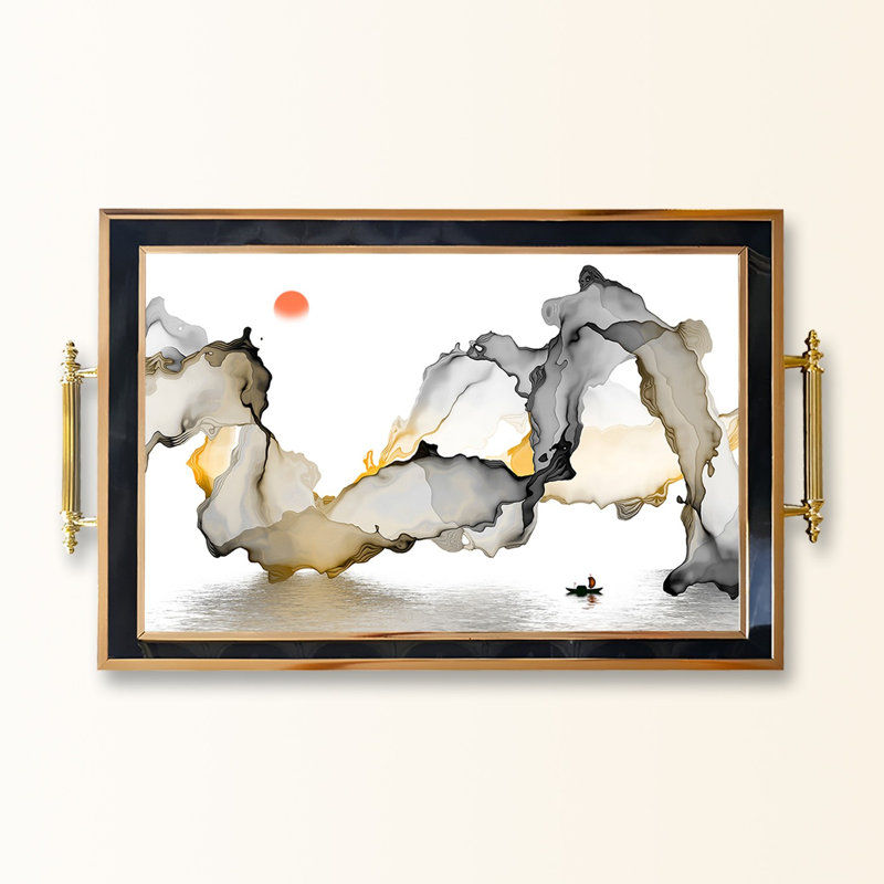 Élégant plateau en verre de 19,7 po x 11,4 po x 1,4 po | Fabrication 100% verre durable | Facile à nettoyer avec un chiffon humide | Idéal pour le service, la présentation décorative et l'organisation | Ajout élégant à la décoration intérieure