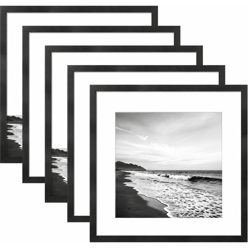 Ensemble de cadres photo Black Gallery Wall, 18" W x 18" H, 18" x 18", 12" x12"