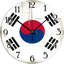 Horloge murale suspendue pour drapeau sud-coréen Horloge murale en PVC PVC