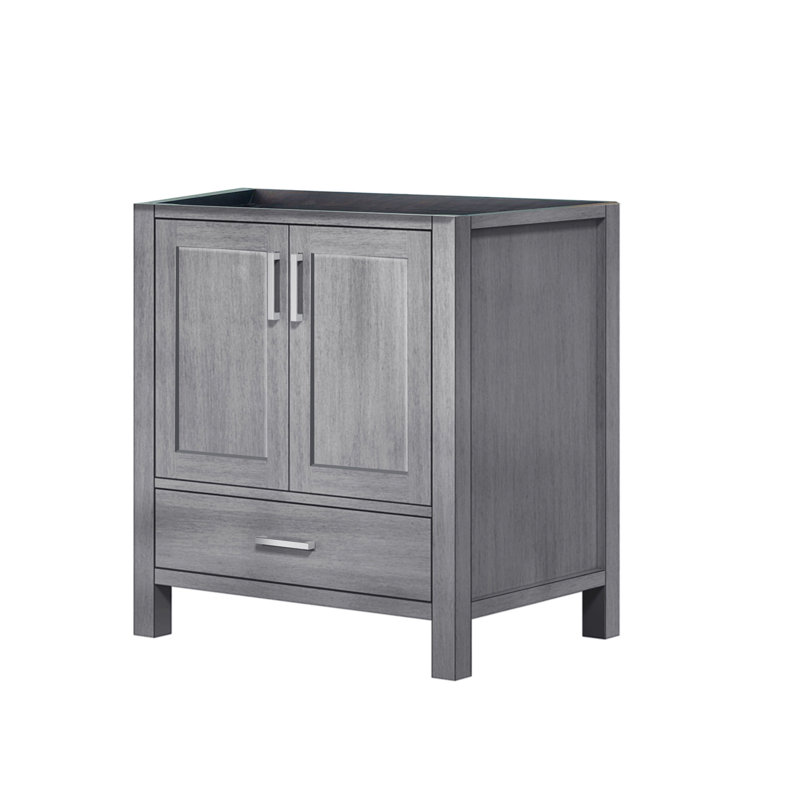 Jacques 30" Distressed Grey Solid Birch Bathroom Vanity