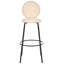 Rheuark Upholstered Counter Stool with Metal Frame-1000081987