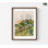 Maisons et personnages par Vincent Van Gogh, reproduction d'art colorée de Van Gogh, Art des gens qui marchent, maisons multicolores, reproduction de paysage de Van Gogh