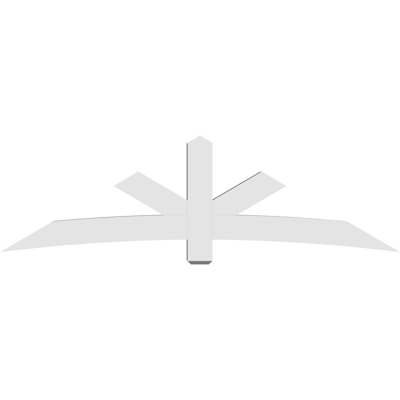 Support de pignon Alberta Alberta, H 28 po x l 96 po (pas: 7/12), P 6 po x F 6 po, PVC