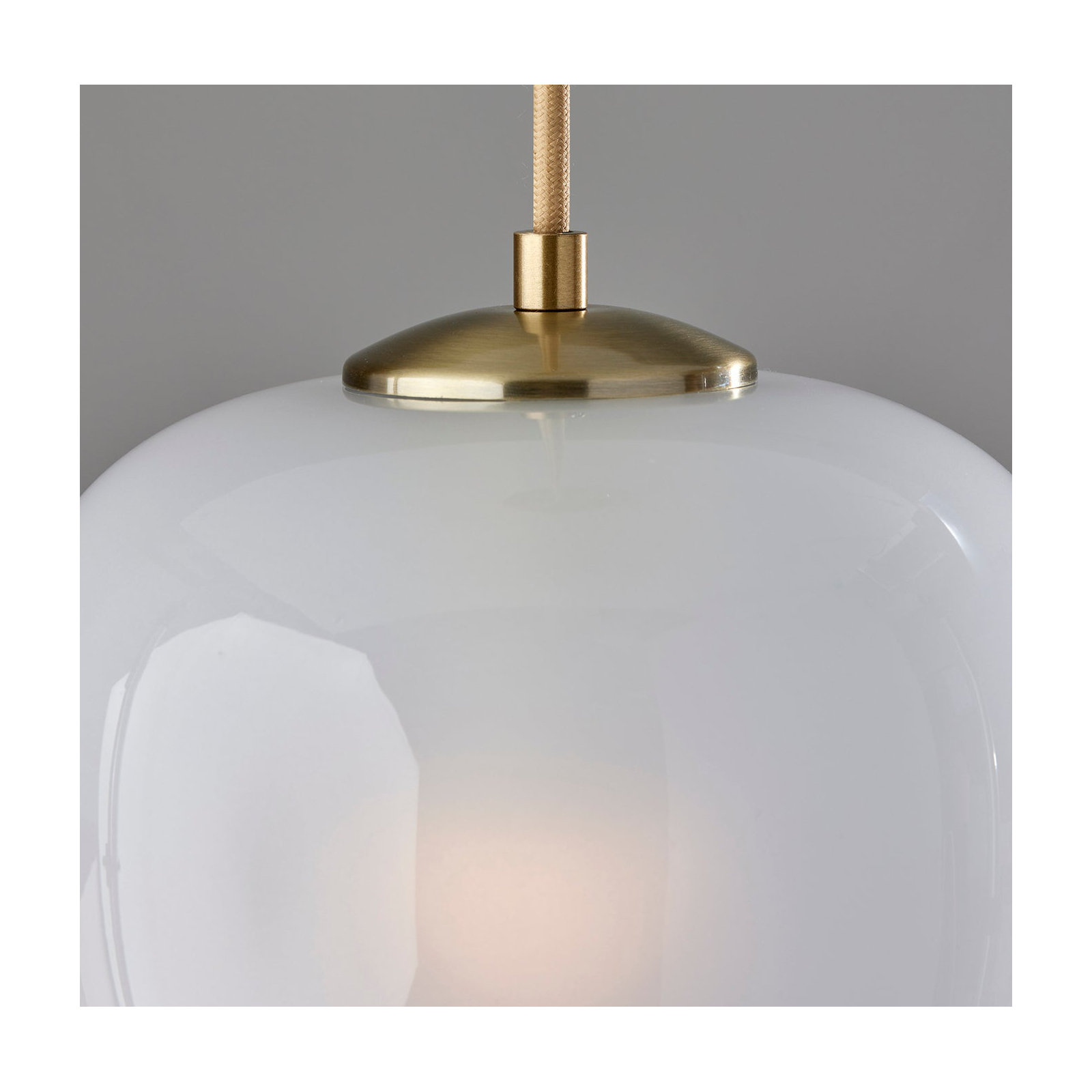 Hazelhurst Single Light Glass Pendant