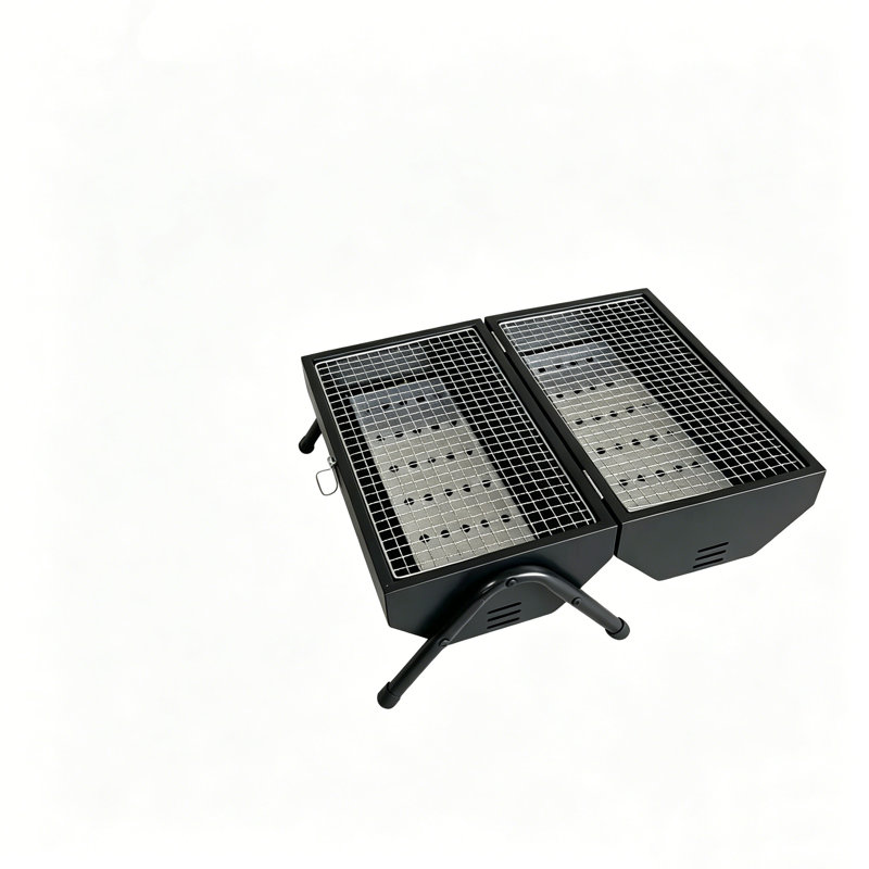 Barbecue extérieur pliable et compact pour le camping, Biack