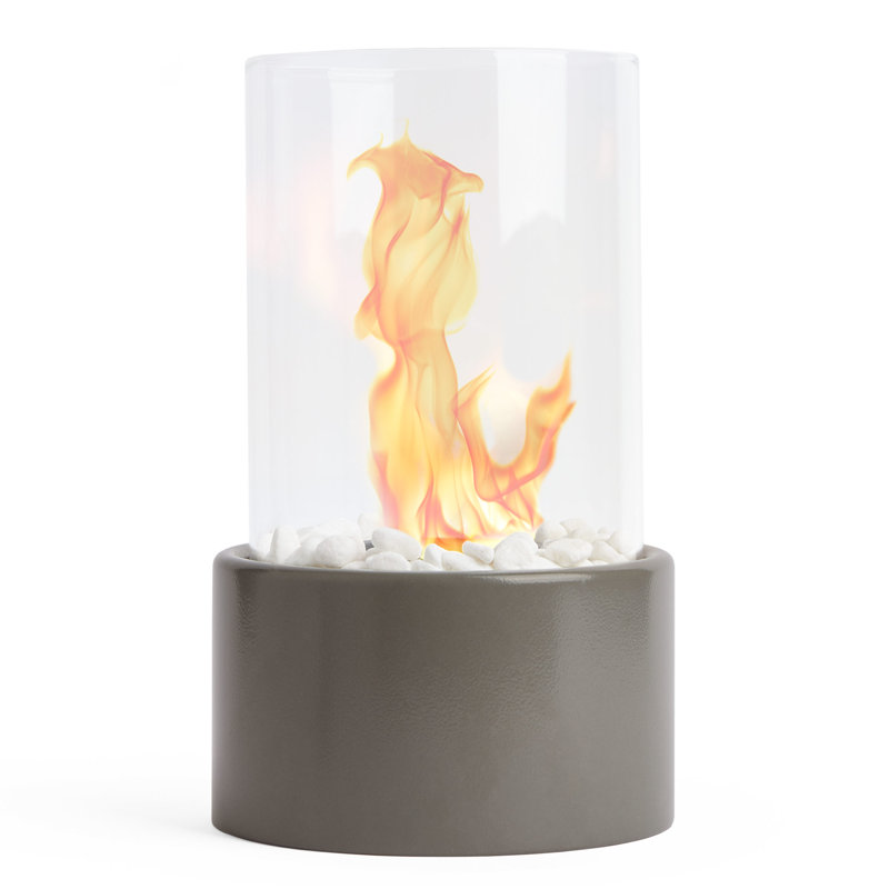 Bio-Ethanol Outdoor Tabletop Fireplace with Flame Guard
