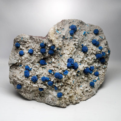 Cavansite sur Stilbite d'Inde