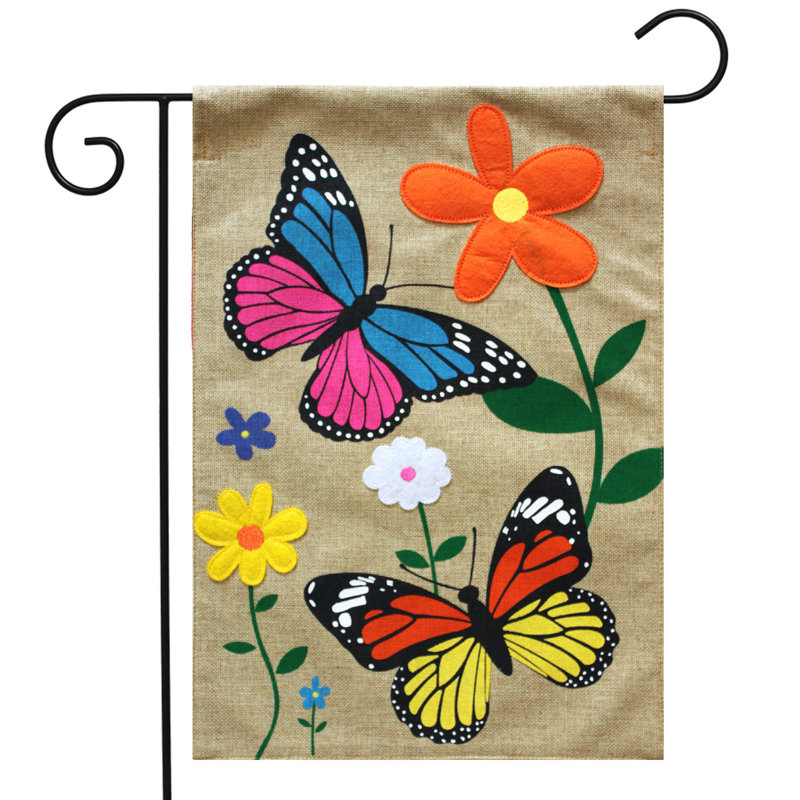 Drapeau de jardin Butterfly Dance, Plantes et fleurs