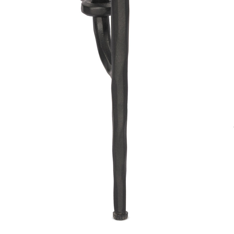 Babylon End Table-Hammered Gunmetal, 20" H x 13"W x 13" D