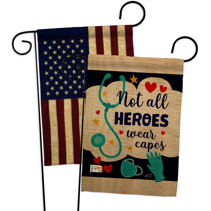 Drapeau de jardin en polyester / mélange 18,5 po x 13 po