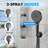 10 inch Round Shower System with 3 Setting Handheld, Rainfall Shower Head, All-In-One Kit with Rough-in Valve