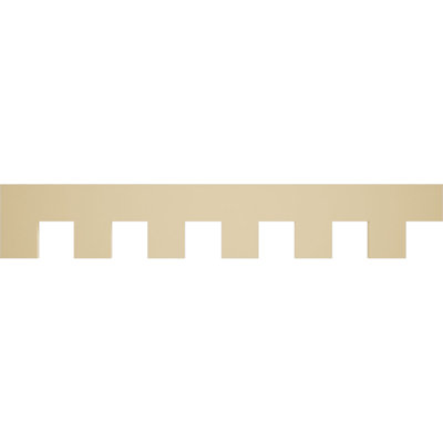H 8 po x P 1 1/2 po x L 48 po - garniture en dentelure d'uréthane Signature de Matthews, brun clair apprêté