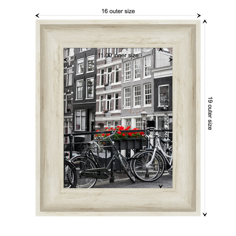 Cadre photo simple en bois Nunnally, 11 po x 14 po