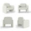 Fauteuil demi-tonneau Modern