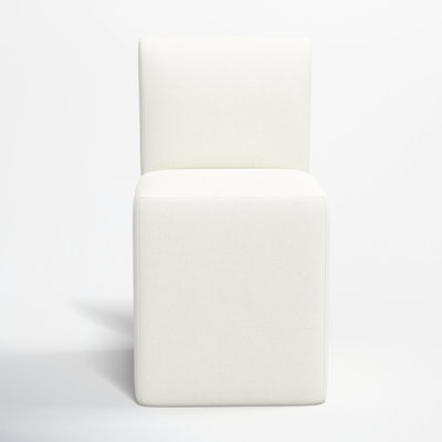 Mendy Upholstered Dining Chair with Casters