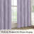 100% Blackout Thermal Insulated Curtains - Wave Line with Dots Silver Print, Grommet Top, 2 Panels-73219870-98071802