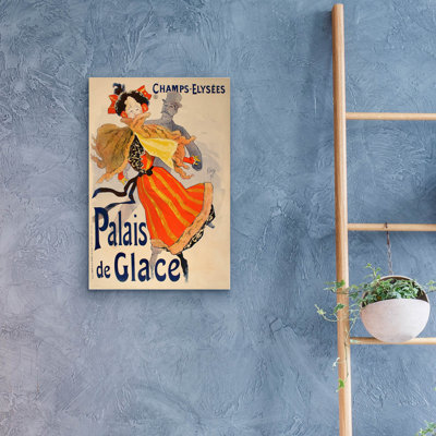 Winston Porter «Palais de Glace» par Vintage Posters, art mural en verre acrylique, 12 po x 16 po