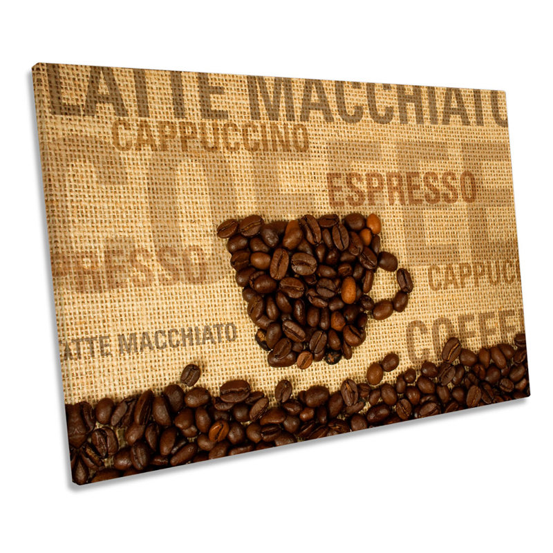 Coffee Kitchen Expresso - Wrapped Canvas Print, 81.3cm H x 121.9cm W x 4cm D