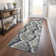 Premium Machine Washable Prisco Charcoal Rug