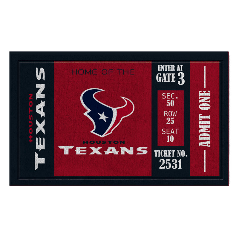 Non-Slip Outdoor Doormat, Houston Texans