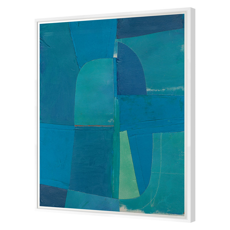 Sea Bottom Print by Ngo, PC, 24" H x 21" W x 1.25" D, White Framed