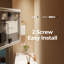 Modern Lighted Wall Mounted Bathroom Mirror in Clear-1401381173