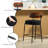 Counter Height bar stools, 24" bar stools , Boucle Counter Stools With Back, Boucle bar stools For Kitchen Island, Dining Room(Set Of 4)-113610023