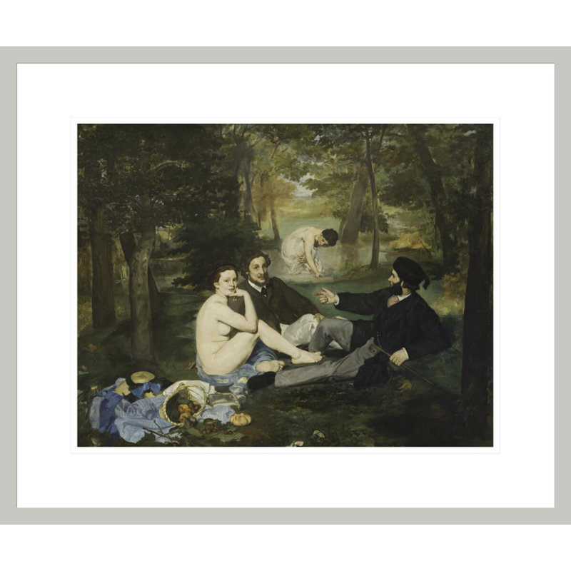 «Luncheon on the Grass» par impression giclée encadrée, 17,75 po H x 21,21 po L