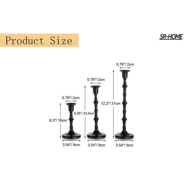 SR-HOME 12.2'' H Metal Candlestick