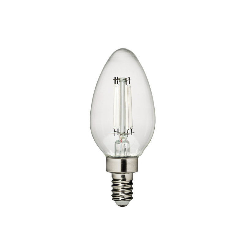 Ampoule à culot candélabre E12 à culot candélabre blanc clair E12 de 4 W à 2700 K de Visual Comfort & Co., 2700 Kelvins