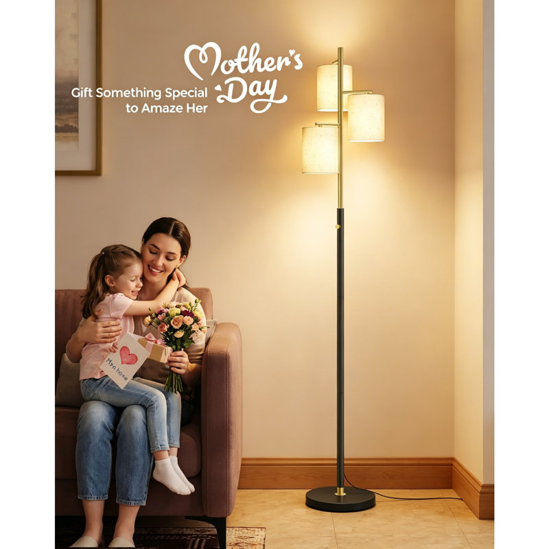 160cm Powder Coated Column Floor Lamp
