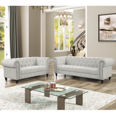 Kari 2 - Piece Velvet Living Room Set