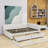Full Upholstered Sofa Daybed with Drawers-889739982