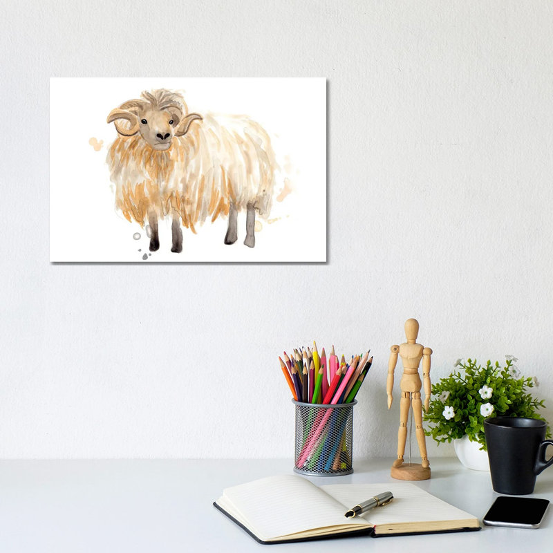 Highland Squad II by June Erica Vess - Wrapped Canvas Painting, 20.32 cm H x 30.48 cm W
