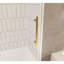 Portes de douche et de baignoire modernes, l 56-60 po x H 60 po, verre transparent, or