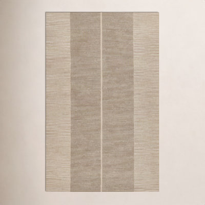 Hand-Tufted Geometric Wool Rug