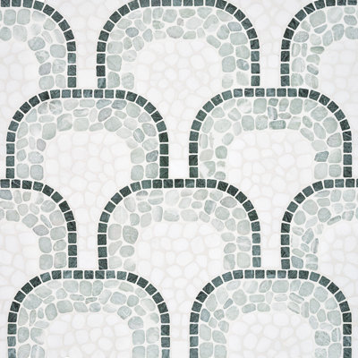 Pebble Cove Mosaic Jade Flow
