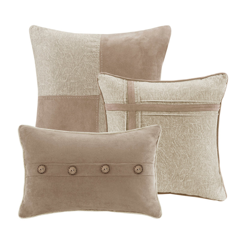 7 Piece Comforter Set Tan