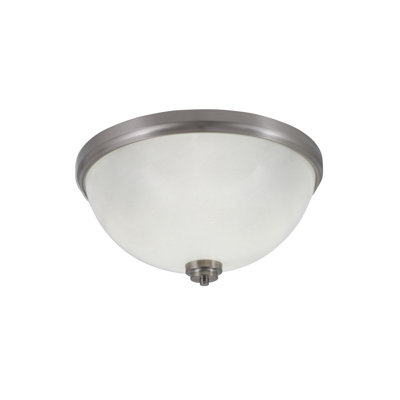 18" Flush Mount, 4-Bulbs, With Glass