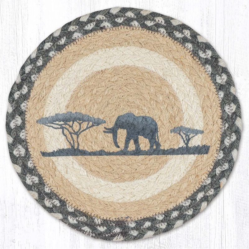  Protège-table rustique 10 po Elephant, Éléphant