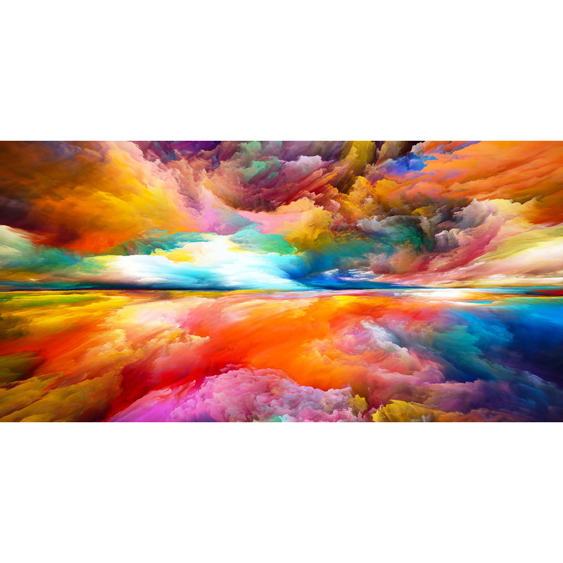 " Abstract Surreal Sunrise Creativity ", 24" H x 48" W x 1.5" D