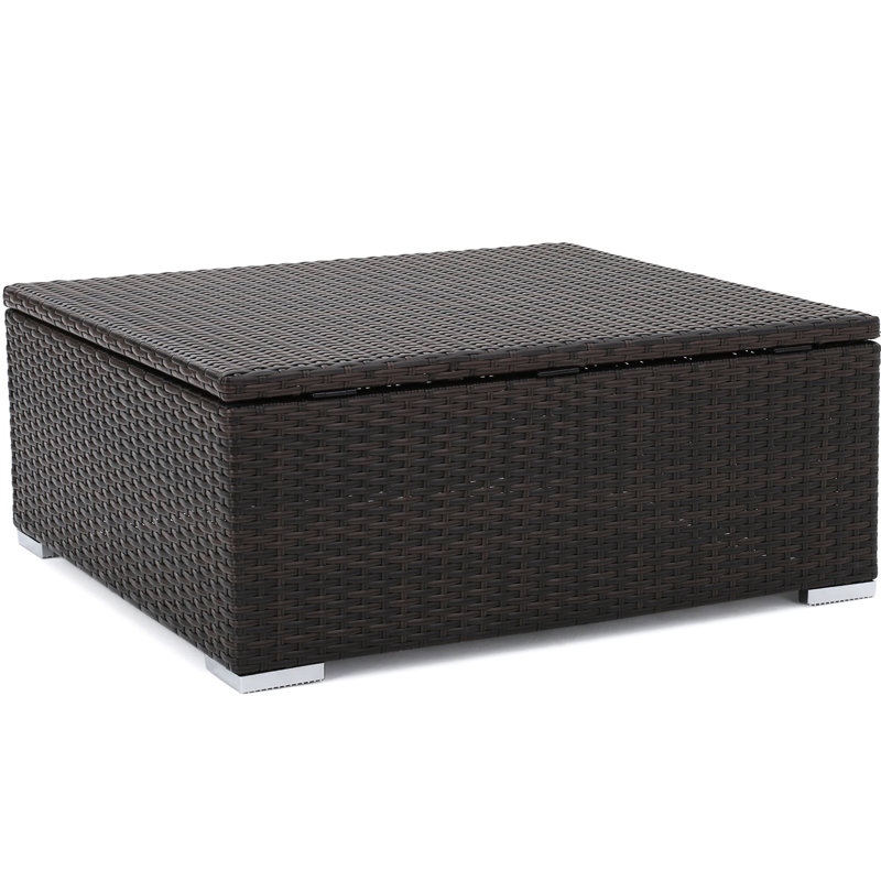 Backyard Storage Table With Soft Close Hinge Versatile Outdoor Surface