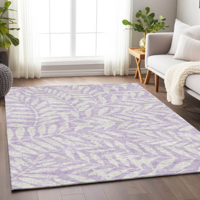 Malek Washable Floral Indoor / Outdoor Rug